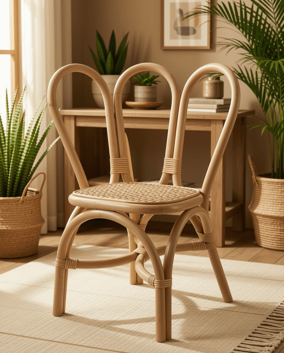 Bentwood Rattan Spindle Armchair (Variant 2)